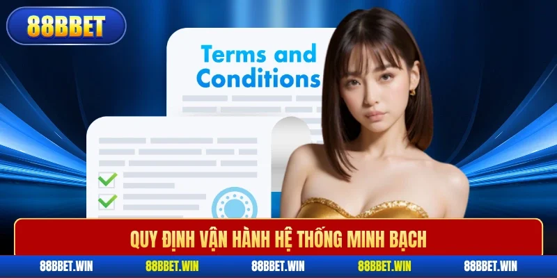 Quy định vận hành hệ thống minh bạch